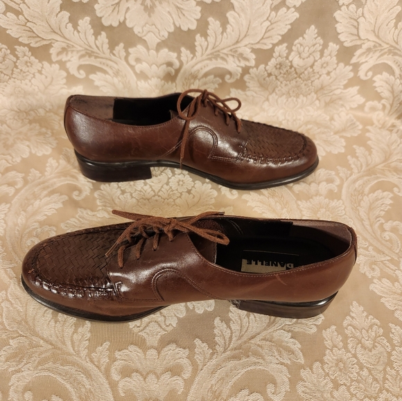 Vintage Hand Made Sole Leather Brogues Oxfords Made in Brazil by Danelle - Picture 5 of 9